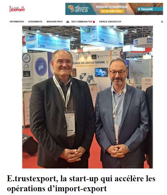 e.trustexport article Classe Export mai 2023